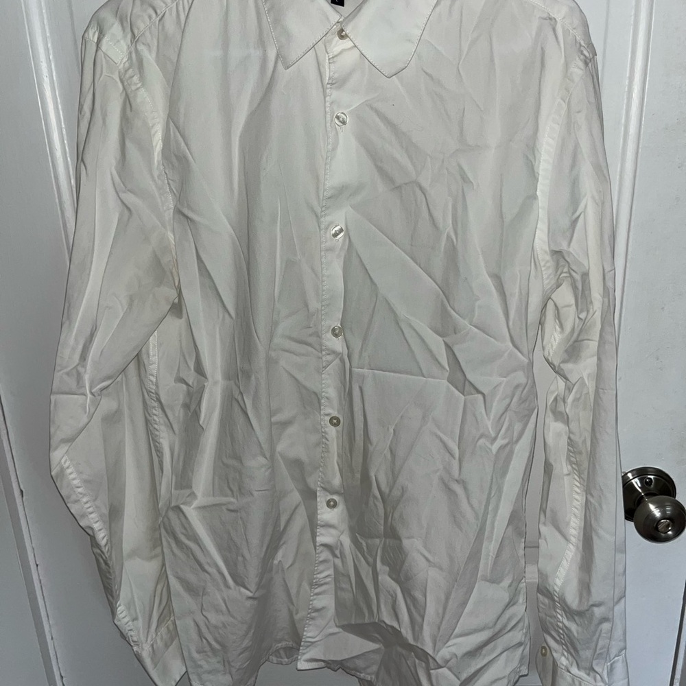 Classic White Men's Shirt